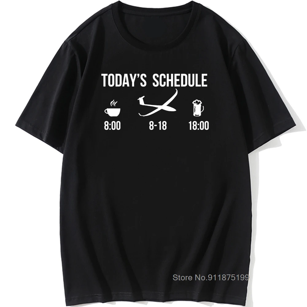 

Смешная винтажная хлопковая футболка в стиле унисекс с графическим принтом Humor Today, планер, пилот на день рождения, Веселая футболка с круглым вырезом в стиле Харадзюку