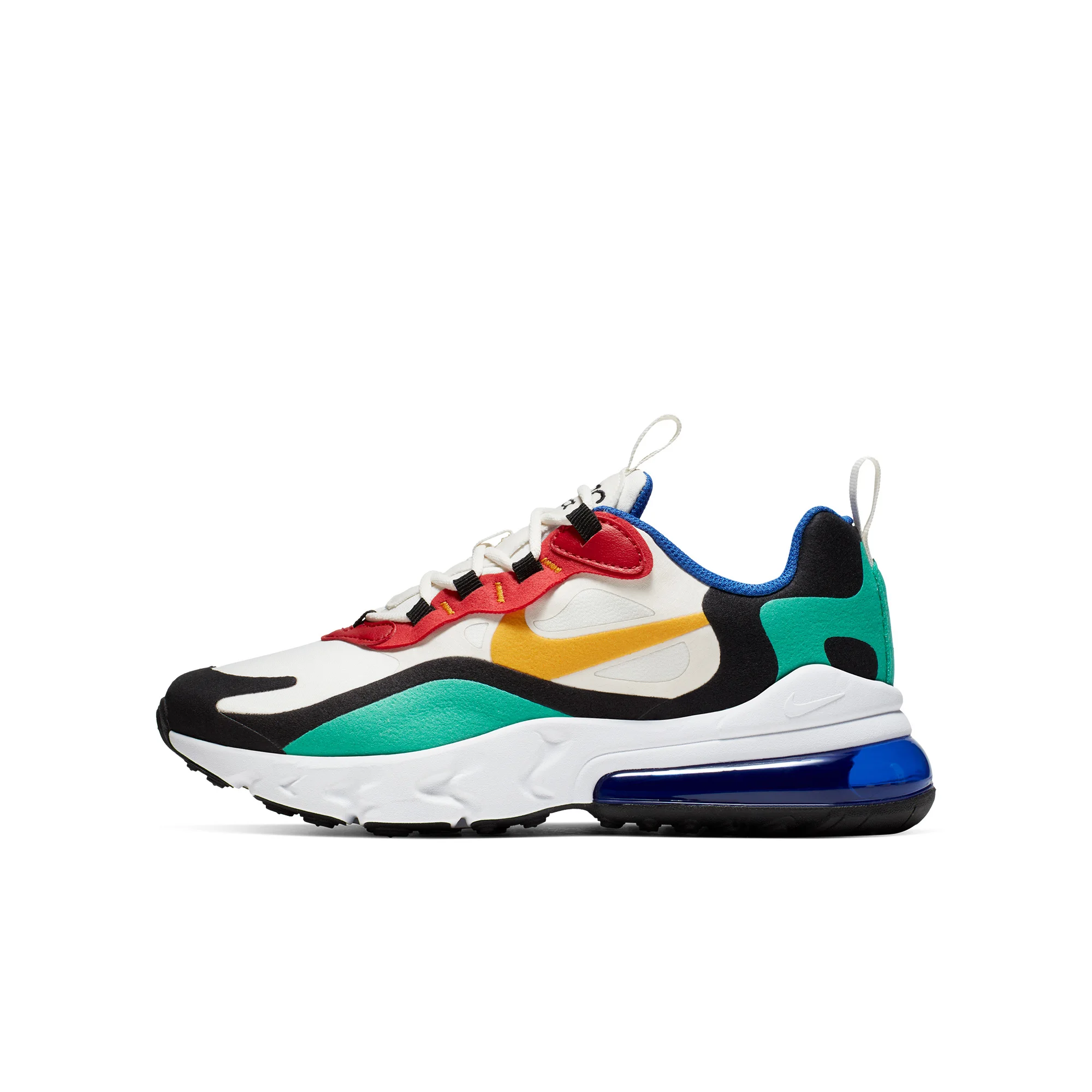 Оригинальные детские кроссовки для бега от NIKE AIR MAX 270 REACT, удобные спортивные уличные сетчатые детские кроссовки, BQ0102-002 - Цвет: BQ0102-002