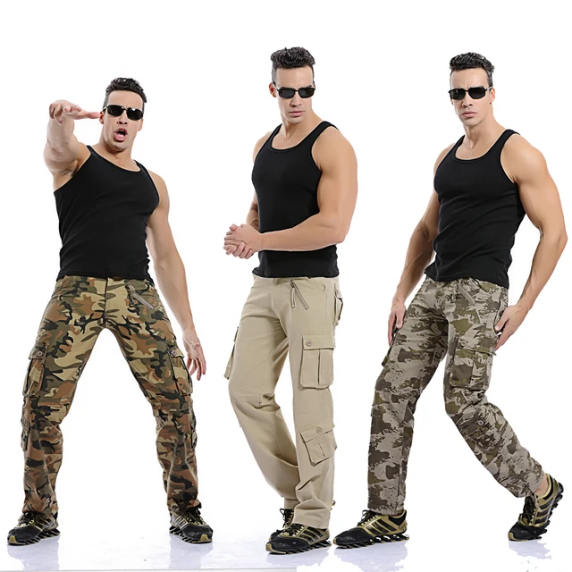 Men cargo pants camouflage trousers military pants 6