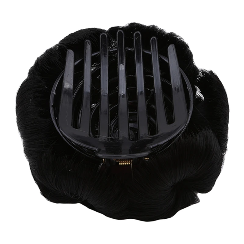 1 шт. женский вьющийся шиньон с зажимом пластиковая расческа эластичный пучок для