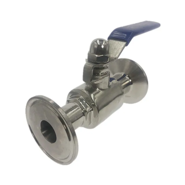 3/4" 19mm 304 Stainless Steel Sanitary Ball Valve  Tri Clamp Ferrule Type For Homebrew Diary Product