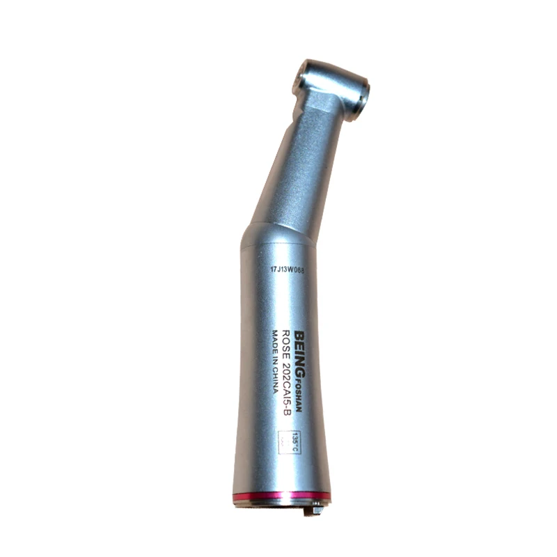 Dental 1:5 Increasing Red Ring Contra Angle Low Speed Quattro Water Spray low Push Handpiece With Optic Fiber For E-TYPE Motor | Красота и