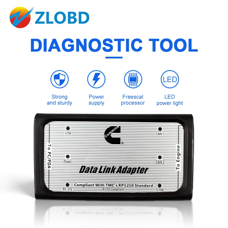 

Diagnostic Tool INLINE 6 Data Link Adapter Heavy Duty Scanner Full 8 cable Truck Diagnostic interface inline6 inline 5