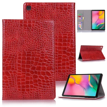

Shockproof Protect Case For Samsung Galaxy Tab S5e SM-T720 SM-T725 10.5 2019 Funda With Card Slot Crocodile Pattern Flip Shell