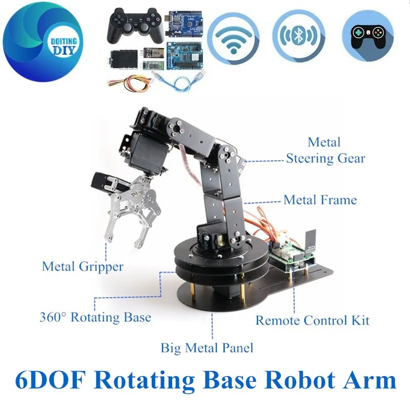 Wifi-BT-PS2-Control-6-dof-Robot-Arm-With-Mechanical-Claw-With-Metal-360 ...