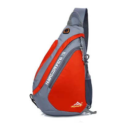 Новая простая Мужская портативная нагрудная Сумка для бега, Корейская сумка через плечо, спортивная водонепроницаемая легкая сумка для отдыха YDB03508 - Цвет: orange