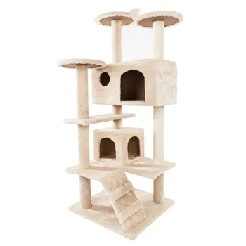 

usps Delivery Cat's Tree Tower Pets Play Tree Scratching Tree arbre a chat Climbing Jumping Toy Frame Pets rascador gato#1