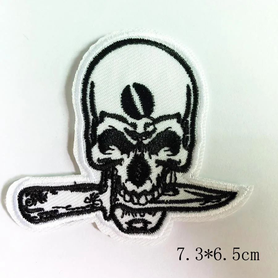 Skull Hand Cartoon Embroidered Iron-On Patch - DIY Apparel Accessory