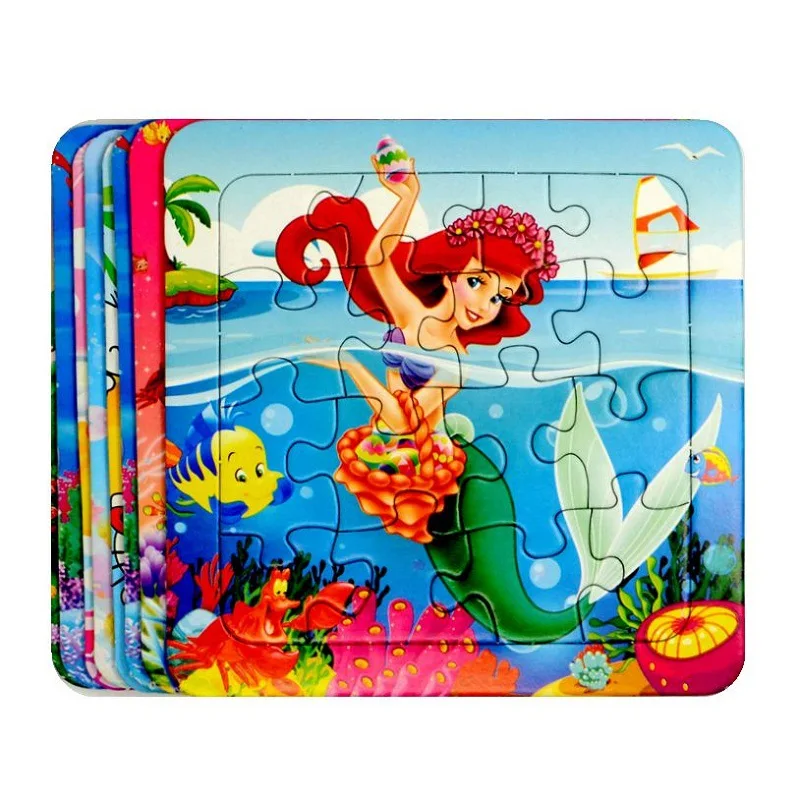 

12 Paper Hands-on Children Play Jigsaw Puzzle ENLIGHTEN GIRL'S And BOY'S Baby Young Brains Unisex Educational Toy <14-Year-Old