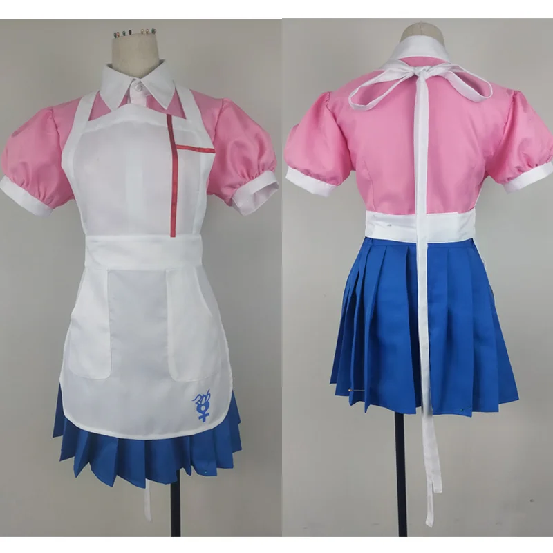 Женский костюм для косплея Danganronpa 2 Mikan Tsumiki костюмированной вечеринки вечеринки| |