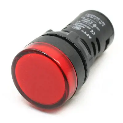 

AC 380V 2 Pins Terminal Industrial Red Signal Lamp Indicator Light