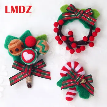 

LMDZ 1Pcs Felting Brooch DIY Felting Crafts Wool Felt Kit Handmade Set Christmas Decoration Wreath Santa Claus Christmas Tree