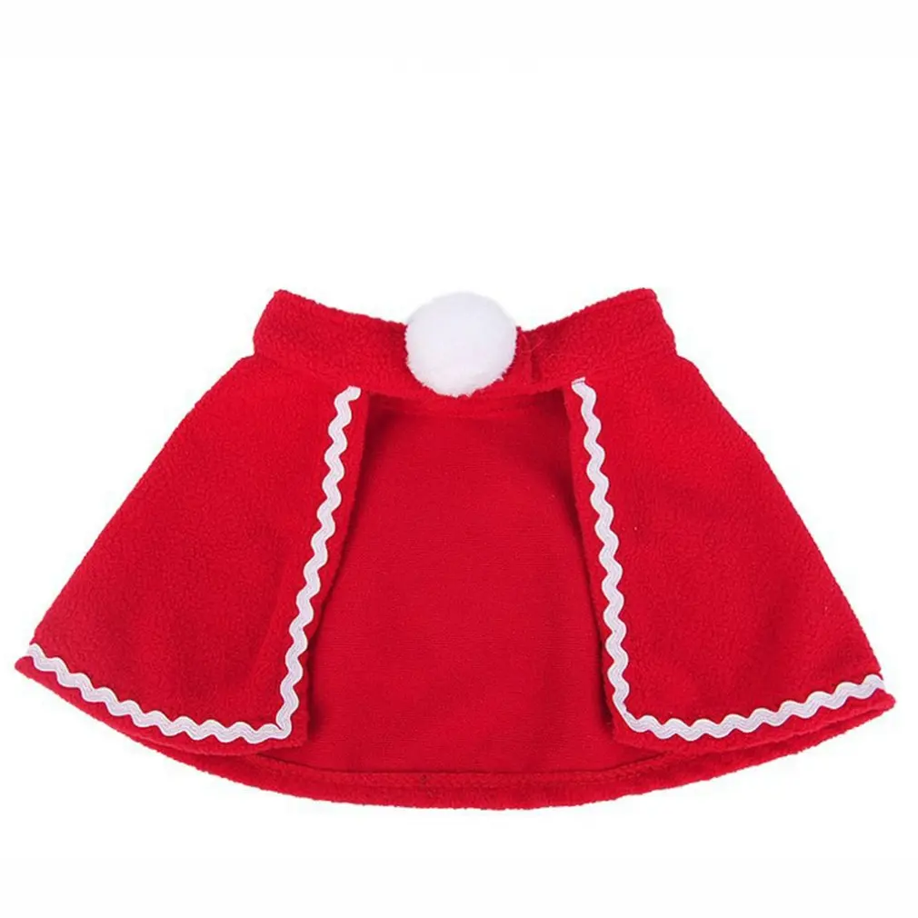 

Cloak Pet Cosplay Costume Xmas Kitten Red Caps Clothing Clothes Santa Hat Christmas Funny Party Dog Mantle