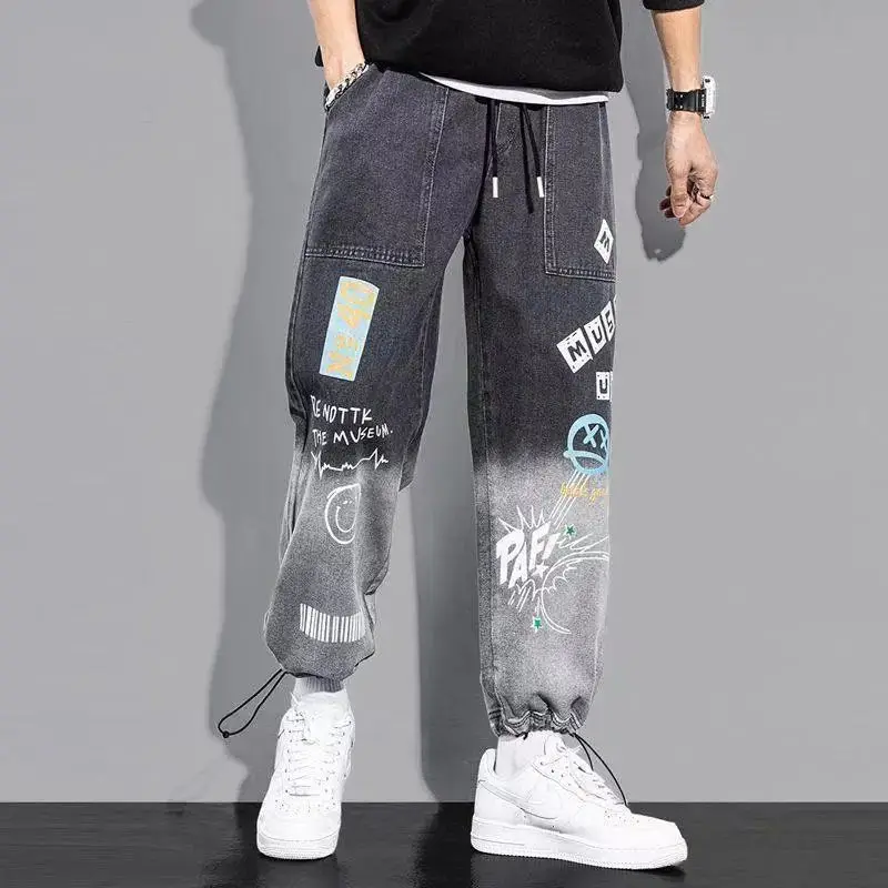 High quality Fashion Men's Cargo pants Hip Hop Streetwear Jogging Pants ...