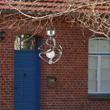 Прочный крыльцо огни Многофункциональный Открытый водонепроницаемый ночной Светильник s Солнечный светодиодный ветер колокольчик светильник садовый подвесной светильник