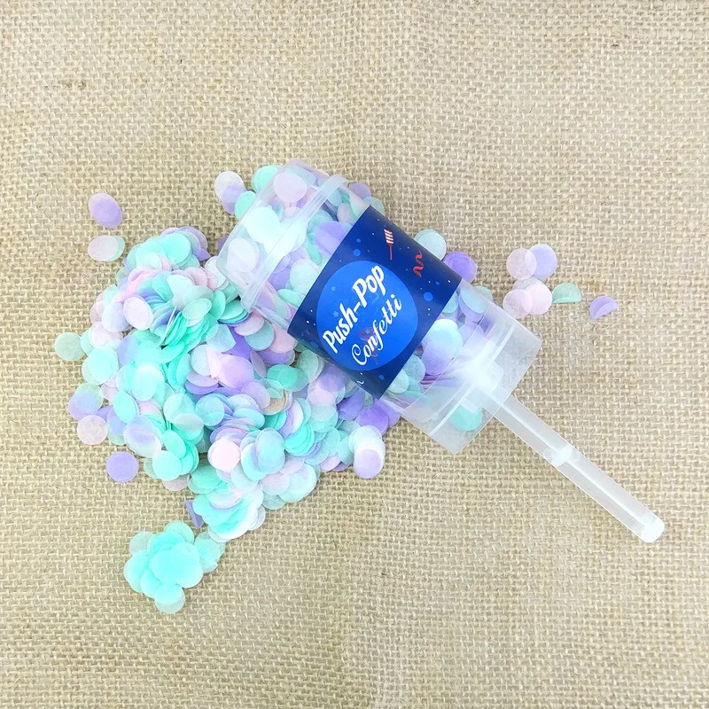 DIY поп смешанные цвета бумага Push Poppers конфетти празднование свадьбы свадебный ребенок душ День рождения украшение розовое золото 1 комплект