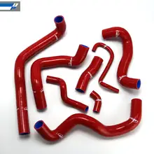 Wąż chłodnicy silikonowej czerwony/rura do BMW MINI 1.6 Turbo R56 2006 - 2012 czarny