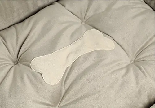 Pet Dog Bed Soft Fleece Warm Kennel Cushion Beds Washable Puppy Cats Comfy and Nonslip Bottom Dog House Mat Blanket with Bone
