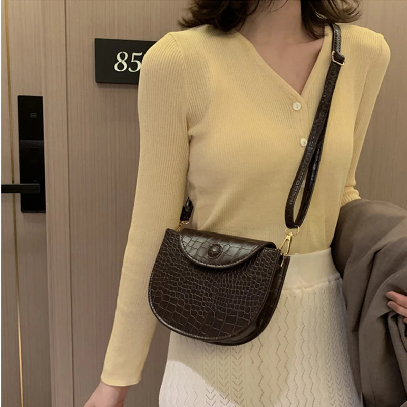 Женская сумка через плечо новинка 2020 каменная зернистая кожа ПУ Наплечная Сумка