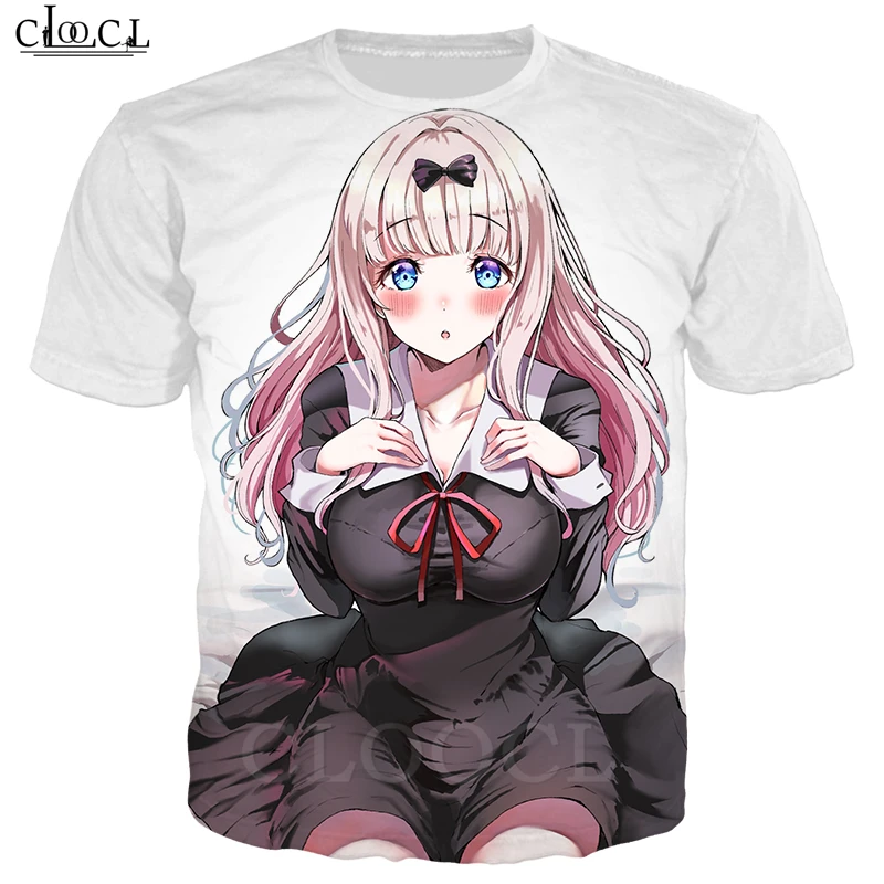 Аниме Kaguya Sama Love Is War футболка для мужчин и женщин 3D принт Fujiwara хиппи костюм хипстера Повседневная Уличная Топы B367