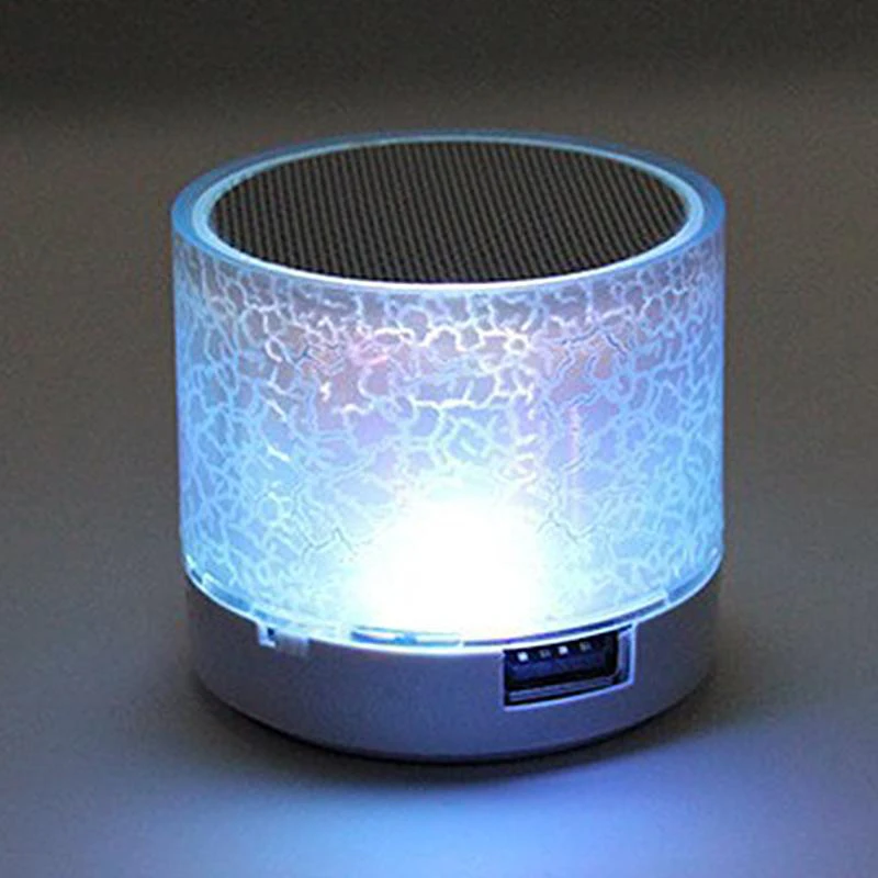 US $5.37 Bluetooth Speaker Mini Wireless Loudspeaker Crack LED TF Card USB Subwoofer Portable MP3 Music Sound Column for PC Mobile Phone