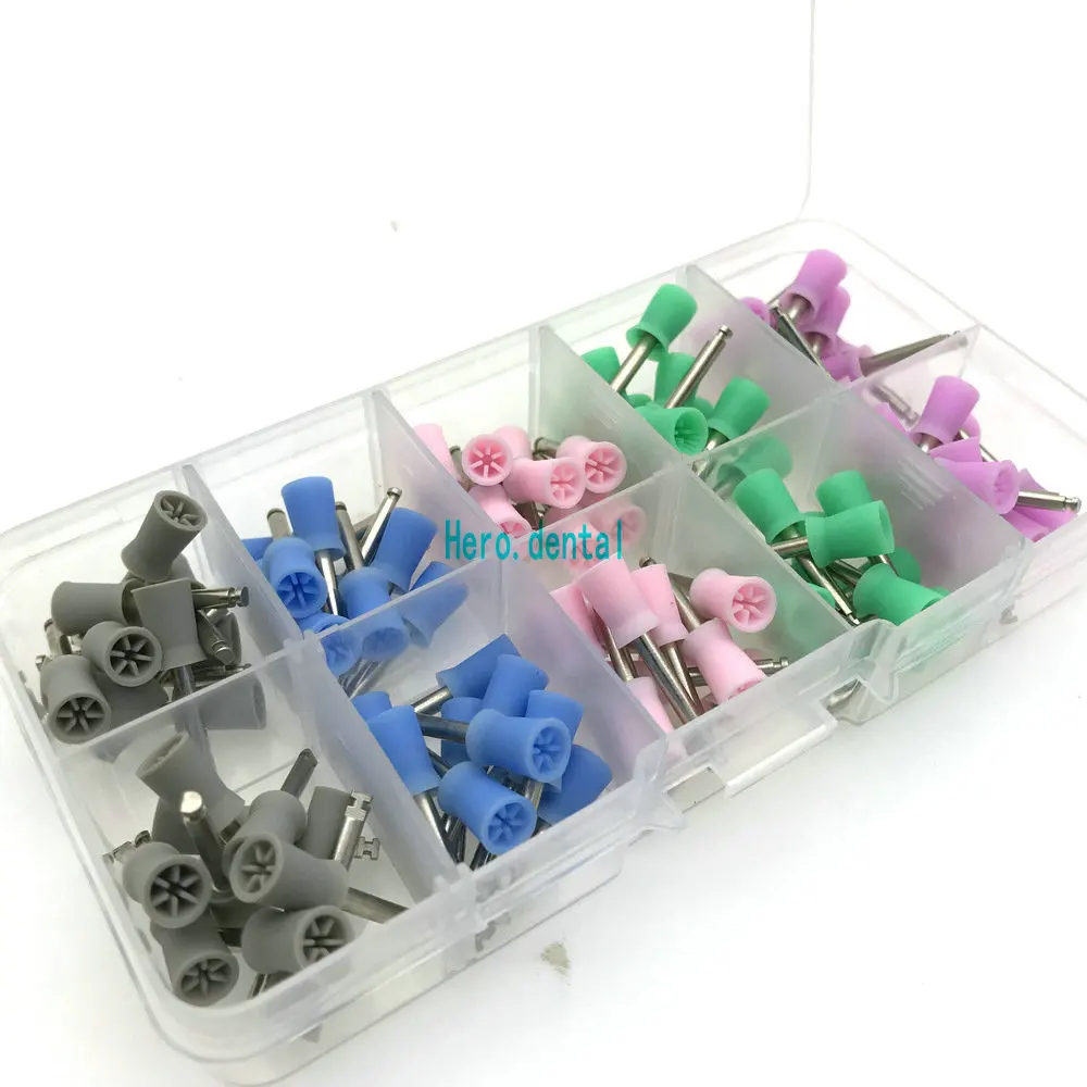 100 шт. Стоматологическая профилактическая чашечка резиновые для полировки зубов