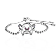 Милый дизайнерский браслет со Свинкой для женщин, Регулируемый тонкий микро-проложенный AAA циркониевый эмаль, ювелирные изделия для девочек, новые подарки