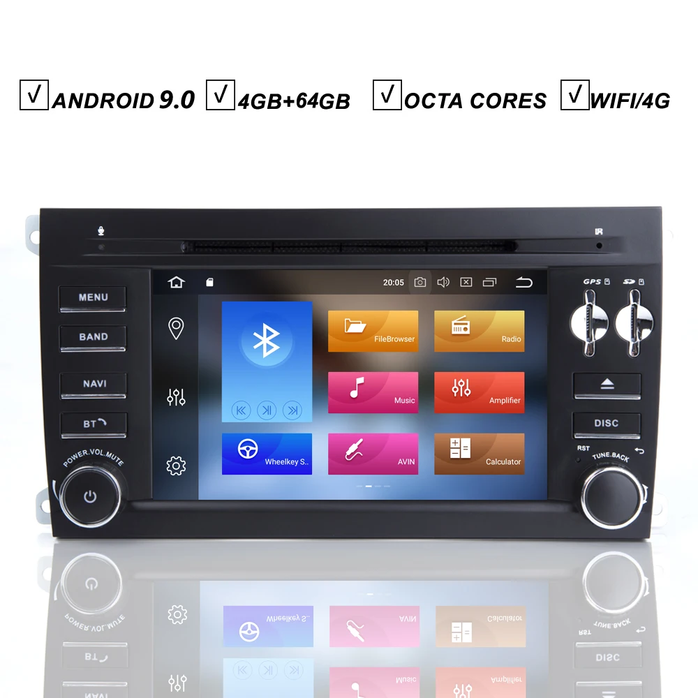 7 ''Android 10 СБ Navi обоих концах для подключения внешних устройств к автомобильной