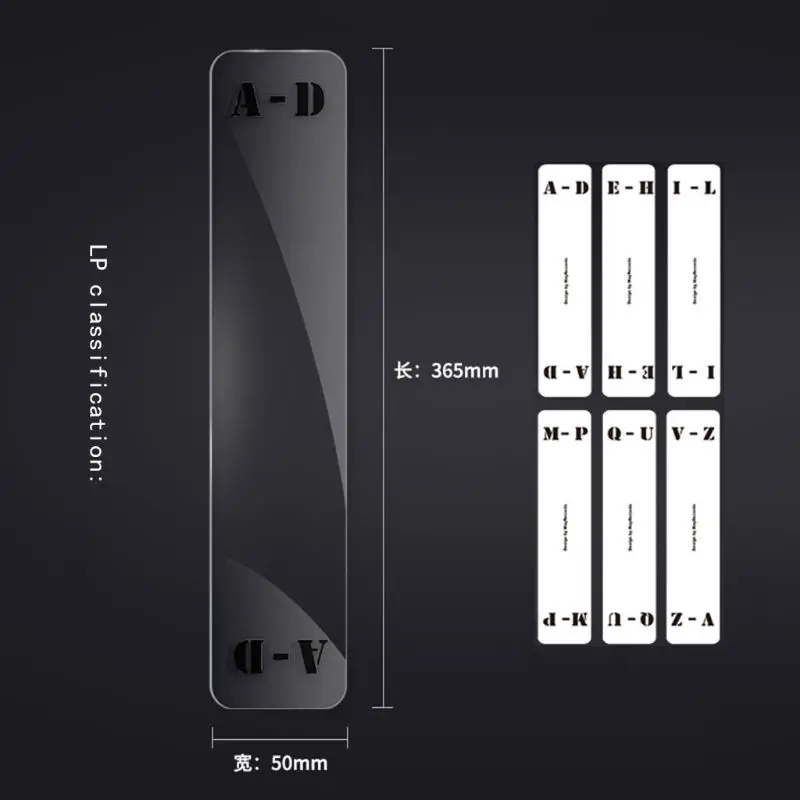 6 шт./пакет прозрачные акриловые карты горизонтальный/вертикальный сортировочные карточки для компакт-дисков/LP виниловых аксессуары LX9A