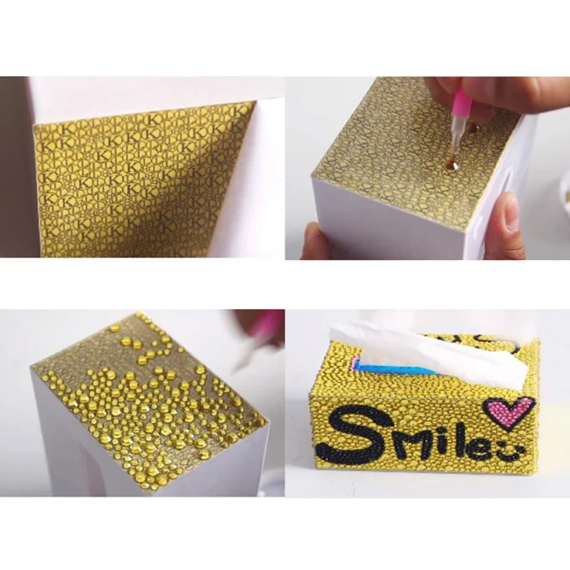 6 Tpyes DIY коробка для салфеток специальная форма алмазная живопись ручная работа животное вышивка крестиком подарок домашний декор кухонный органайзер для хранения