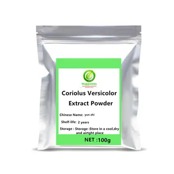 

New arrival Natural Coriolus Versicolor Extract Powder festival supplement adjustable Chronic Hepatitis Yun Zhi Rainbow Conk .