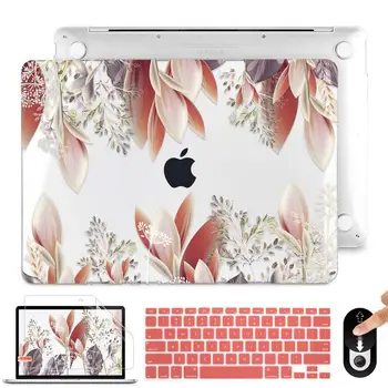

Flower Plastic Hard Case Cover for MacBook Air Pro Retina 11 12 13 15 16inch Touch ID 2020 A2179 A1932 A2159 Cover Keyboard Skin