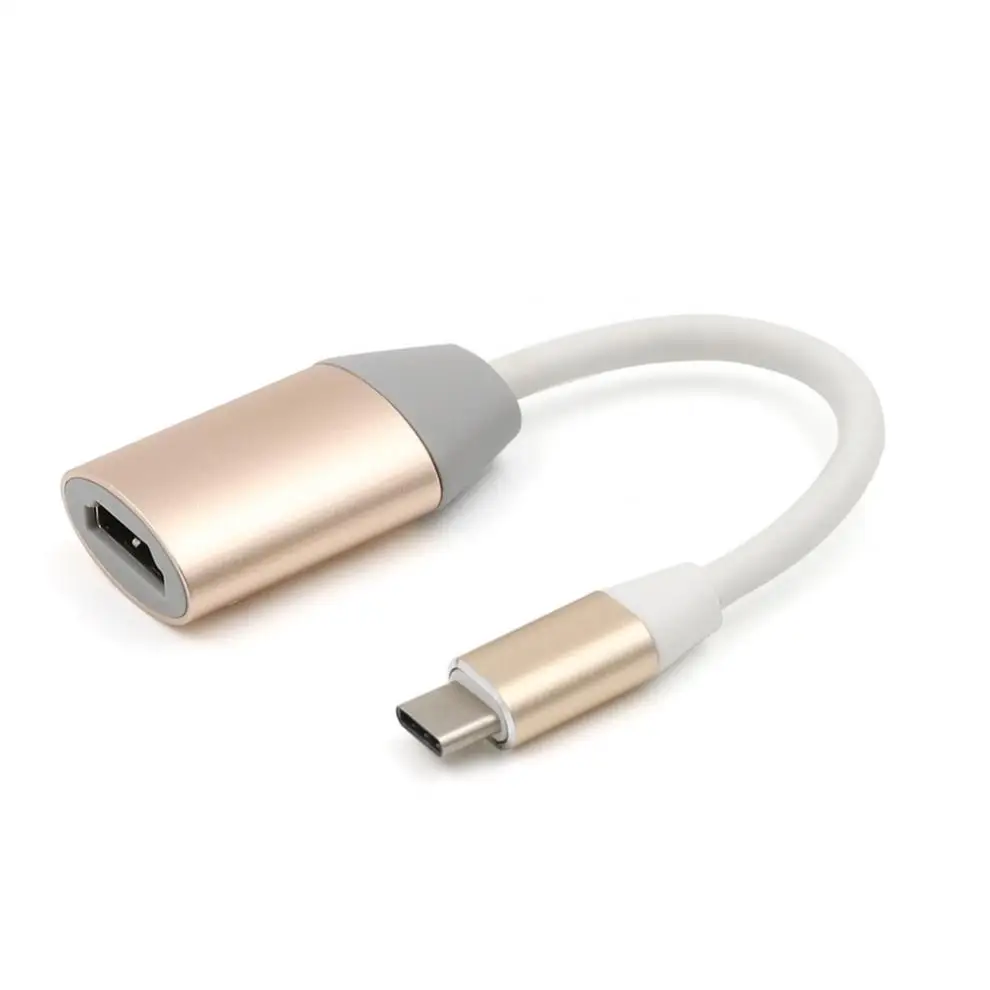 Золотой/Серебряный USB 3 1 TypeC к HDMI адаптер кабель подходит для Macbook/Chromebook/игровой