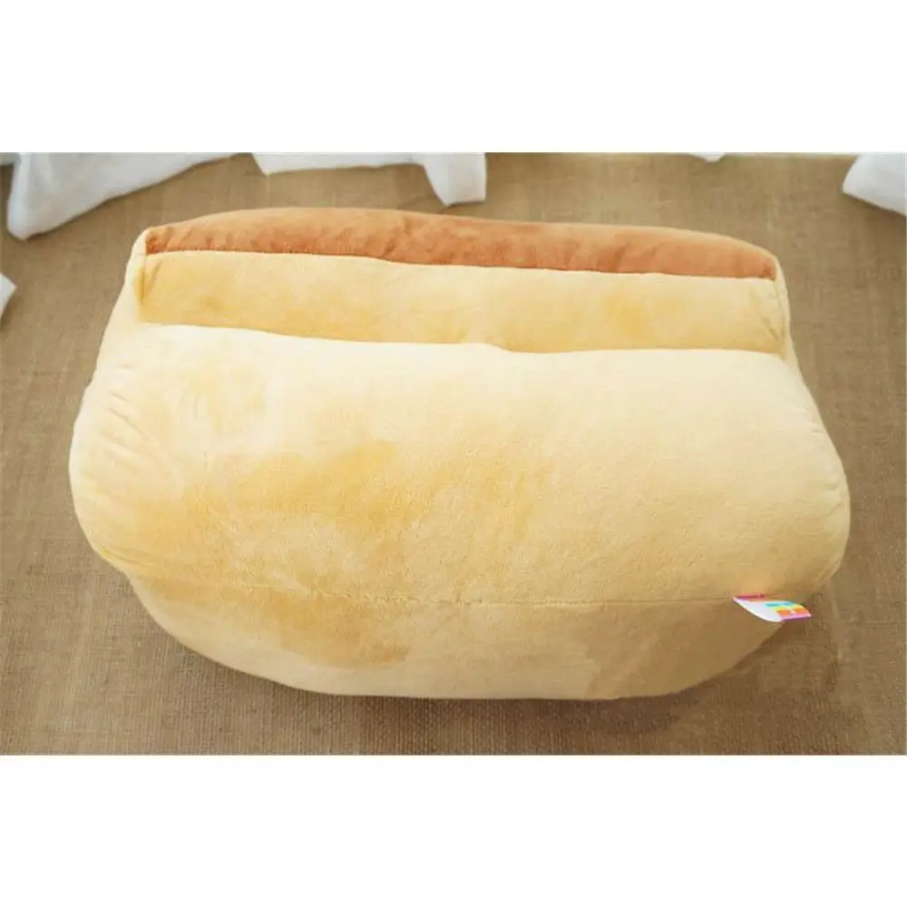 Lovely Breakfast Bread Plush Toy Soft Stuffed Emulated Cuddly Bread Pillow Doll Plush Pillow