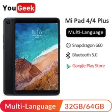 Планшет Xiaomi mi Pad 4 mi Pad 4 Plus, Wi-Fi, LTE, 8 дюймов, 10,1 дюймов, Snapdragon 660, 6000 мАч, аккумулятор, 16:10, 13,0 МП+ 5,0 МП, планшеты на Android