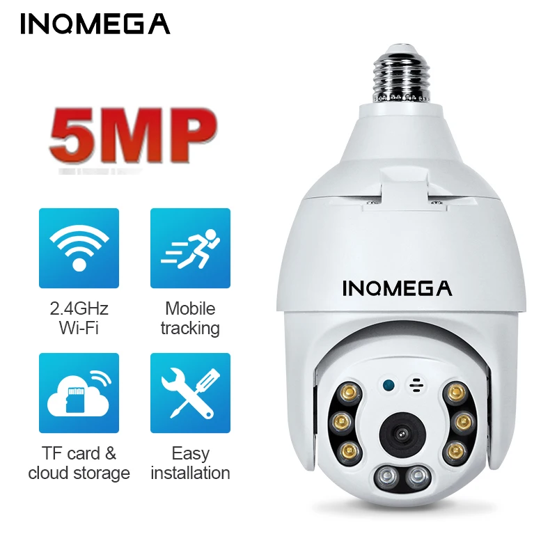 INQMEGA Tuya IP Wi-Fi камера 5MP HD PTZ с полным светильник ночного видения двусторонний