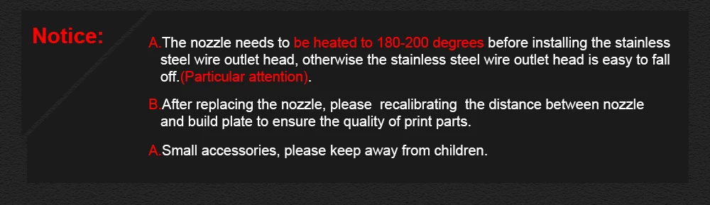 Budaschnozzle1.1 сопла 0,2/0,3/0,4/0,5 мм для 3D-принтеры J-head Hotend экструдер нити M6 нить для 3D-принтеры Запчасти