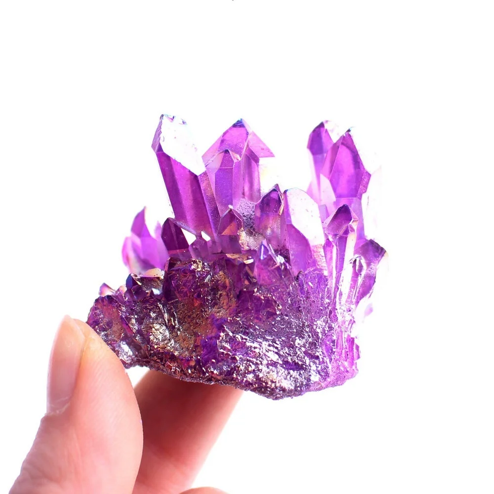 1 шт. новый фиолетовый Гальванизированный кристалл|Камни| |