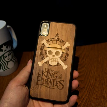 

cartoon splicing retro business fashion real wood mobile phone case for IPhone 6 s 7 8 plus X S retro hard business phone shell