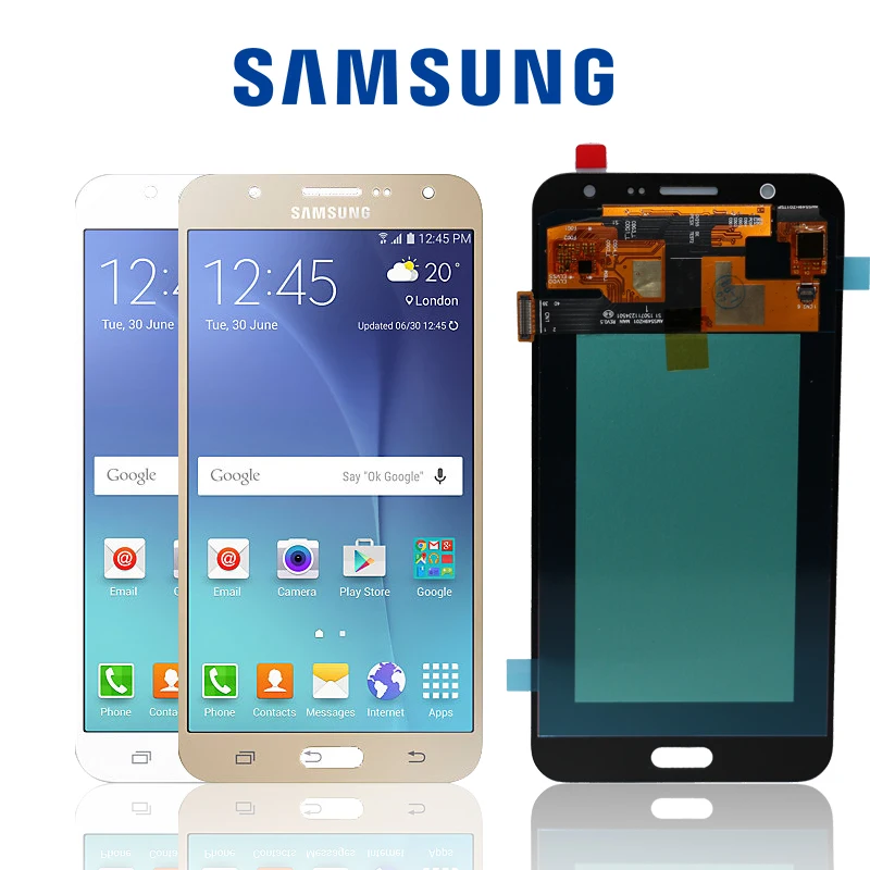 Оригинальный дисплей 5 ''Super AMOLED для SAMSUNG Galaxy J7 LCD 2015 J700 J700F J700H J700M сменный
