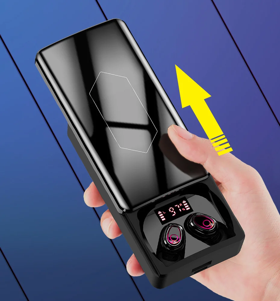 TWS Wireless Bluetooth 5.1 Earphones 10000mAh Charging Box Wireless Head phones HiFi 9D Stereo Headset Sports Waterproof Earbuds