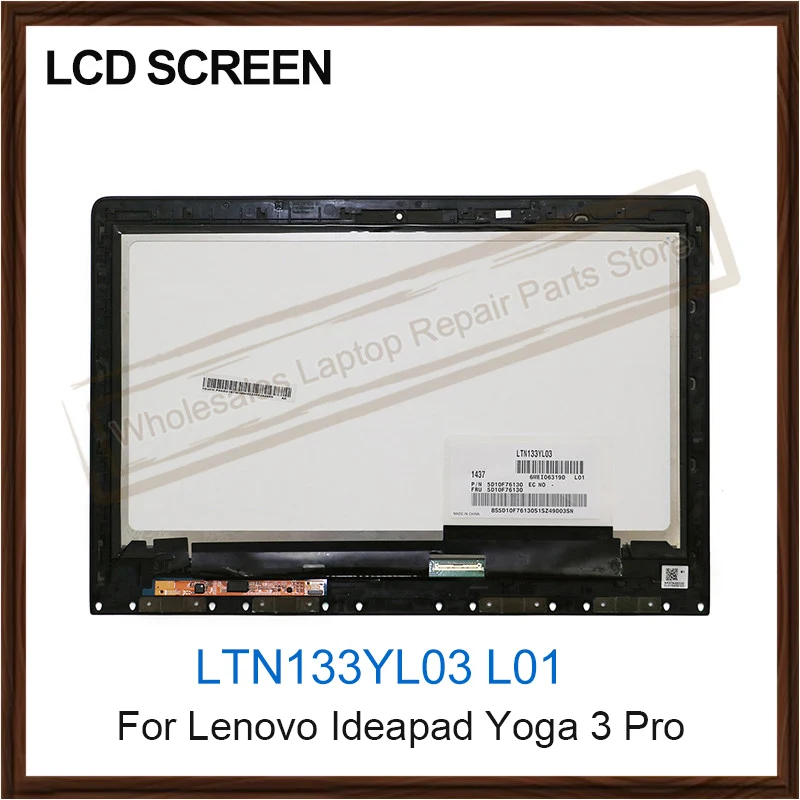 Оригинальный ЖК-экран 13 3 дюйма для Lenovo Ideapad Yoga Pro 1370 LTN133YL03 L01 3200X1800 ЖК-дисплей