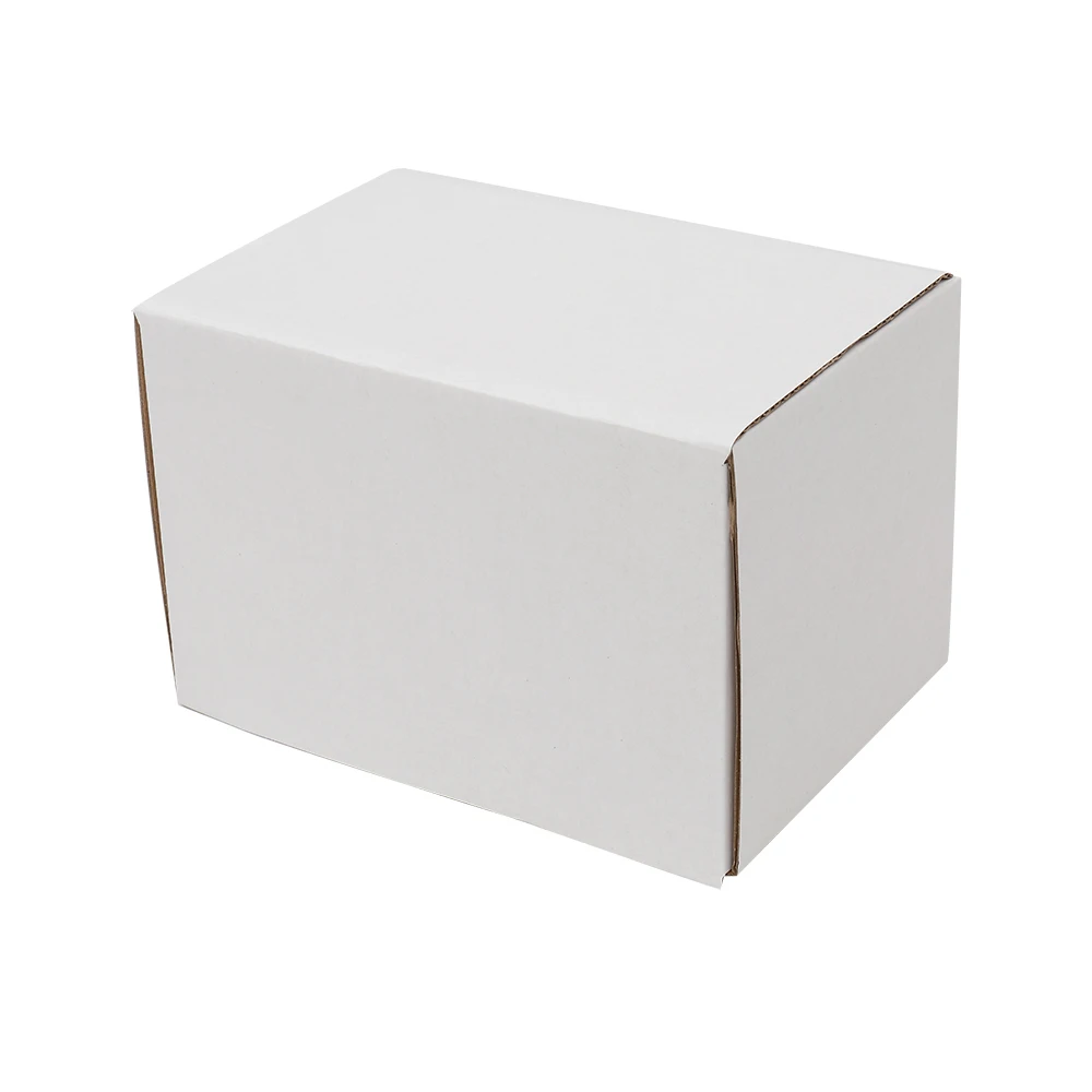 50-corrugated-paper-boxes-6x4x4-（152-10-10cm）white-outside-and-yellow-inside