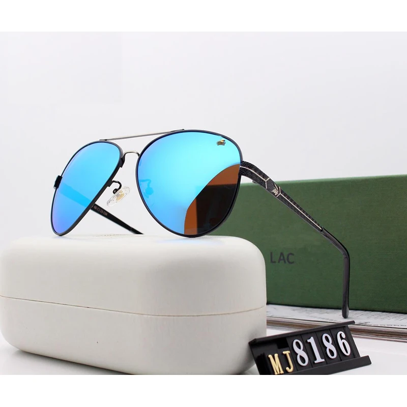 

New crocodile Aviation Metail Frame Polarized Sunglasses Men 2019 Brand Design Pilot Male SunGlasses Driving Oculos Gafas UV400