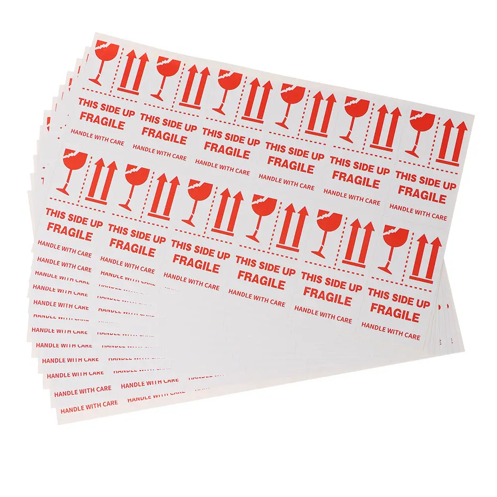 144pcs/lot 9x5cm Handle With Care Keep Shipping Express Label Useful Fragile Warning Label Sticker Packaging Mark Special Tag