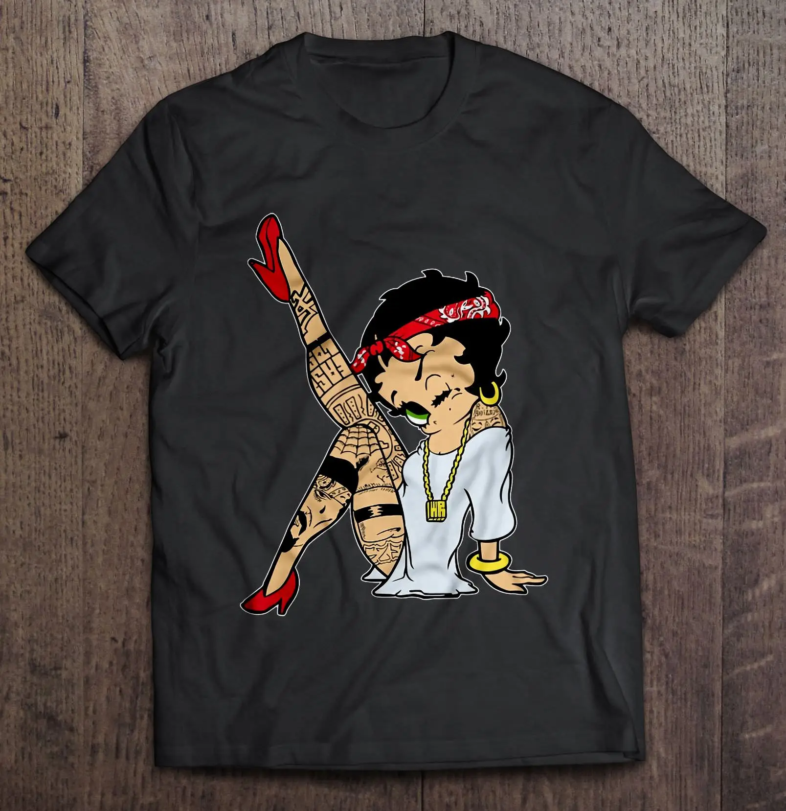 Футболки с татуировкой Betty Boop | Мужская одежда