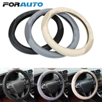 

FORAUTO Silicone Car Steering Wheel Cover Anti Slip Steering-wheel Covers Universal Car-styling Interior Accessories