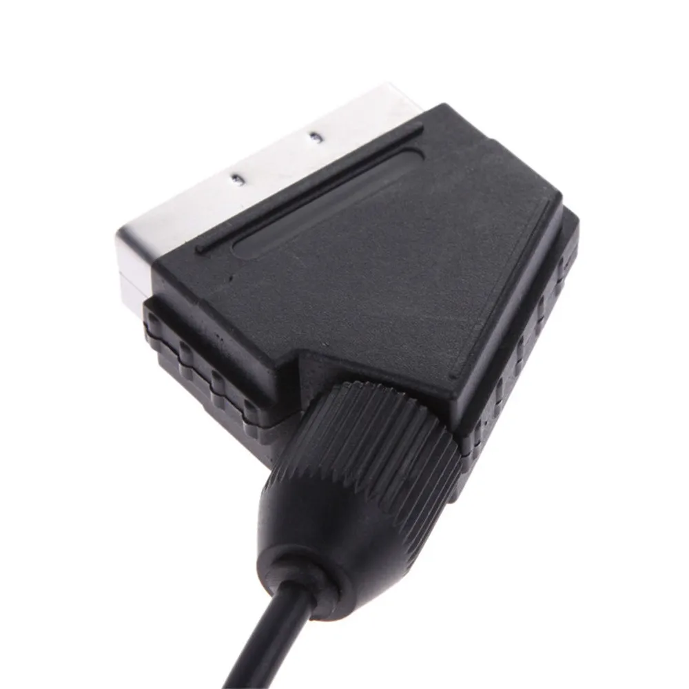 ПВХ RGB Скарт видео av-кабель свинцовый игровой 1,8 м RGB видео кабель для PAL Super для NAND N64 SNES черный