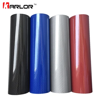 Car Styling 50*200 cm FAI DA TE Ad Alta Lucido 5D In Fibra di Carbonio Vinile Wrap Pellicola Moto Automobili Auto Adesivo E Decalcomanie Accessori
