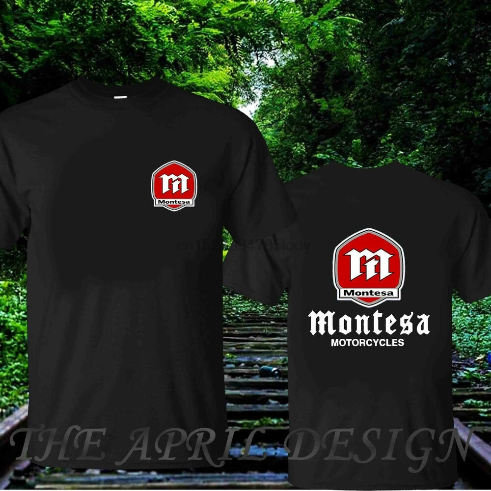 

Limited Rare MONTESA Motorcycles Logo Front-back New Mens T-shirt tee